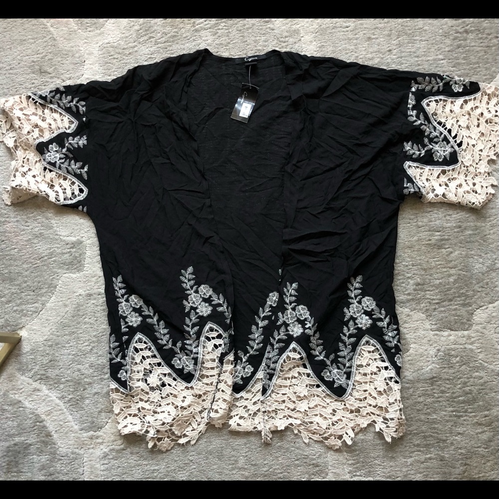 Beach Coverup with Lace Detail